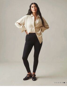 American Giant Ponte Slim Pants — Size 10 | Black